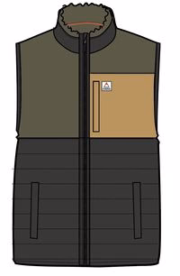 Gilet Sherpa Doublé Polaire Recyclé Born Explorer - Kaki – Image 5