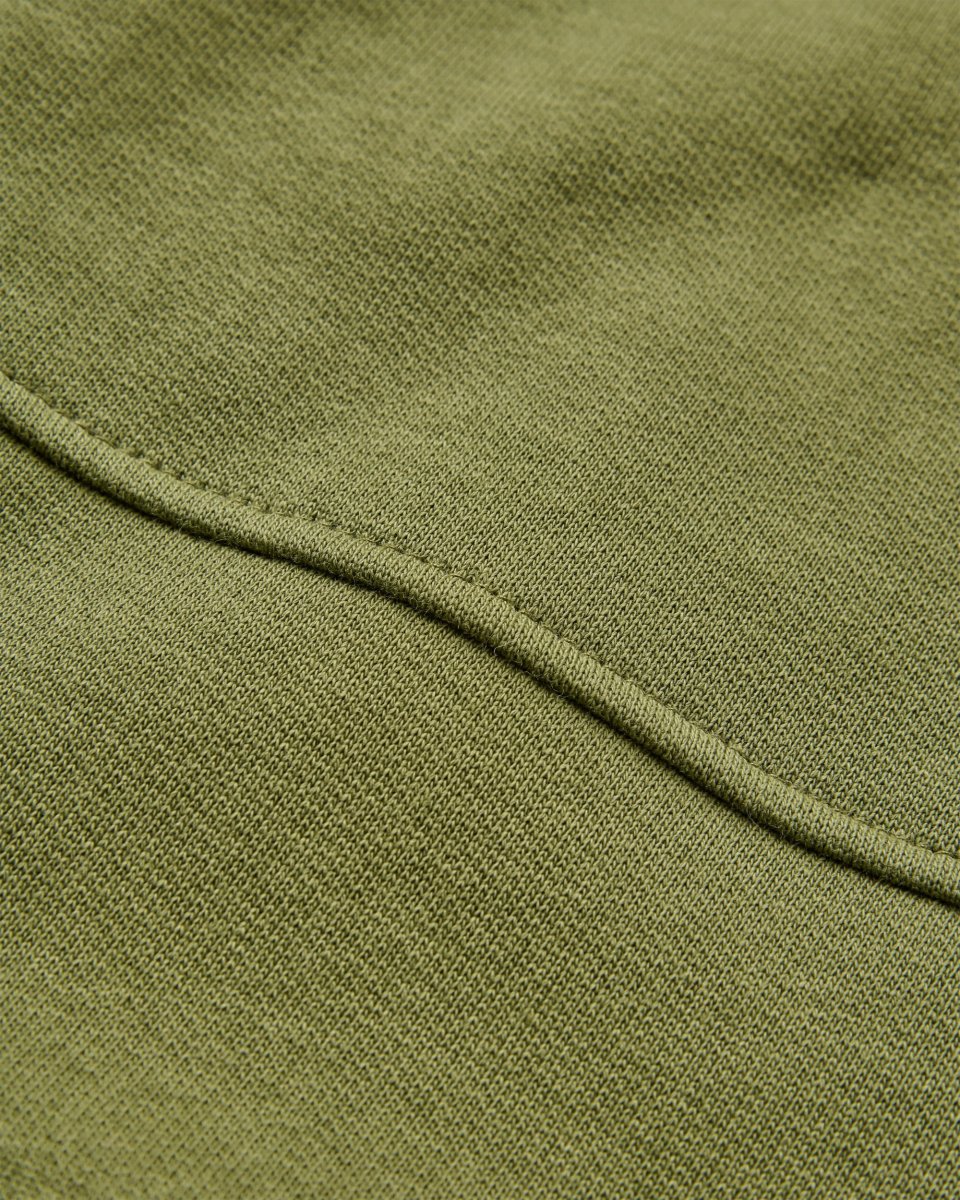 Hoodie à fermeture éclair intégrale en coton recyclé Heritage - Kaki – Image 4