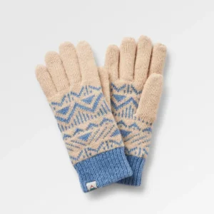 Gants Tricotés Recyclés Nurture - Denim Délavé/Pierre