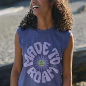 Débardeur en coton bio Easy Days - Indigo violet