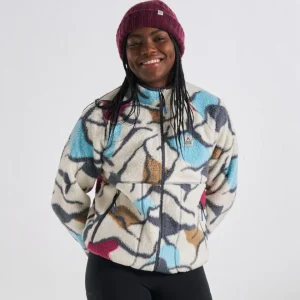 m8UD9W1Gq-V6uRYTnAqlTiDbPlSD9AtPP746hxDExI.jpgv1765893735 Fairbanks 2.0 Veste Zippée Complète en Sherpa Recyclé - Abstract Trails Off White