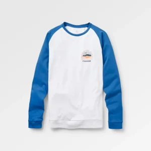 T-shirt à manches longues recyclé Outlook - True Blue