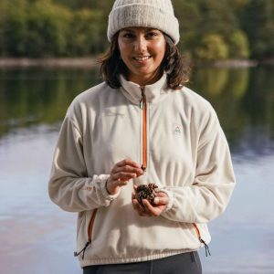 Ayla Recycled Micro Polartec® Fleece - Vintage White