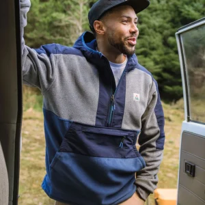 Polaire en sherpa Polartec® Woodland - gris chiné/denim foncé