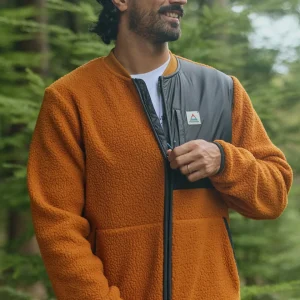 Reconnect Sherpa Polaire Recyclé - Orange Rétro