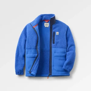 Oak Teddy Long Line Fleece - Bleu Électrique