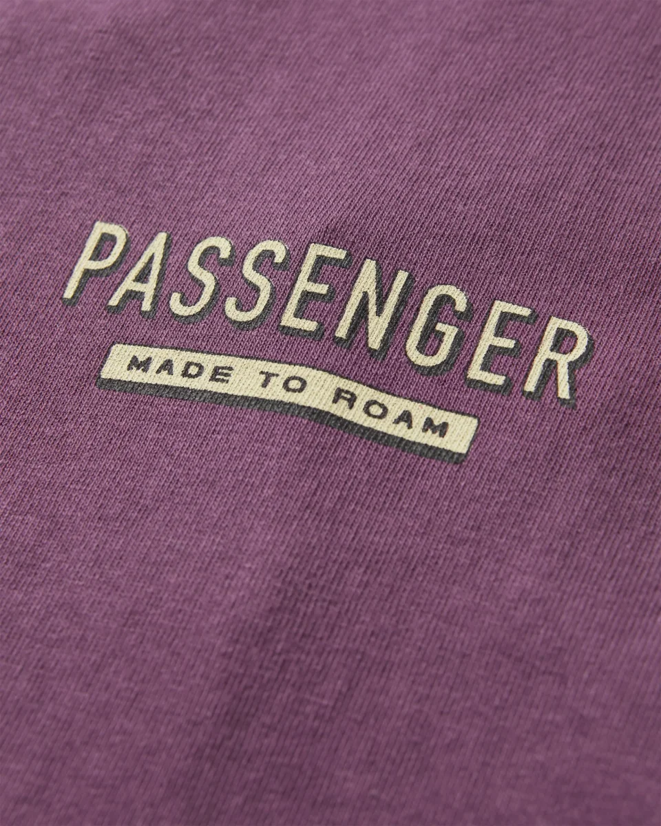 T-shirt en Coton Recyclé Guided - Prune Profonde – Image 4