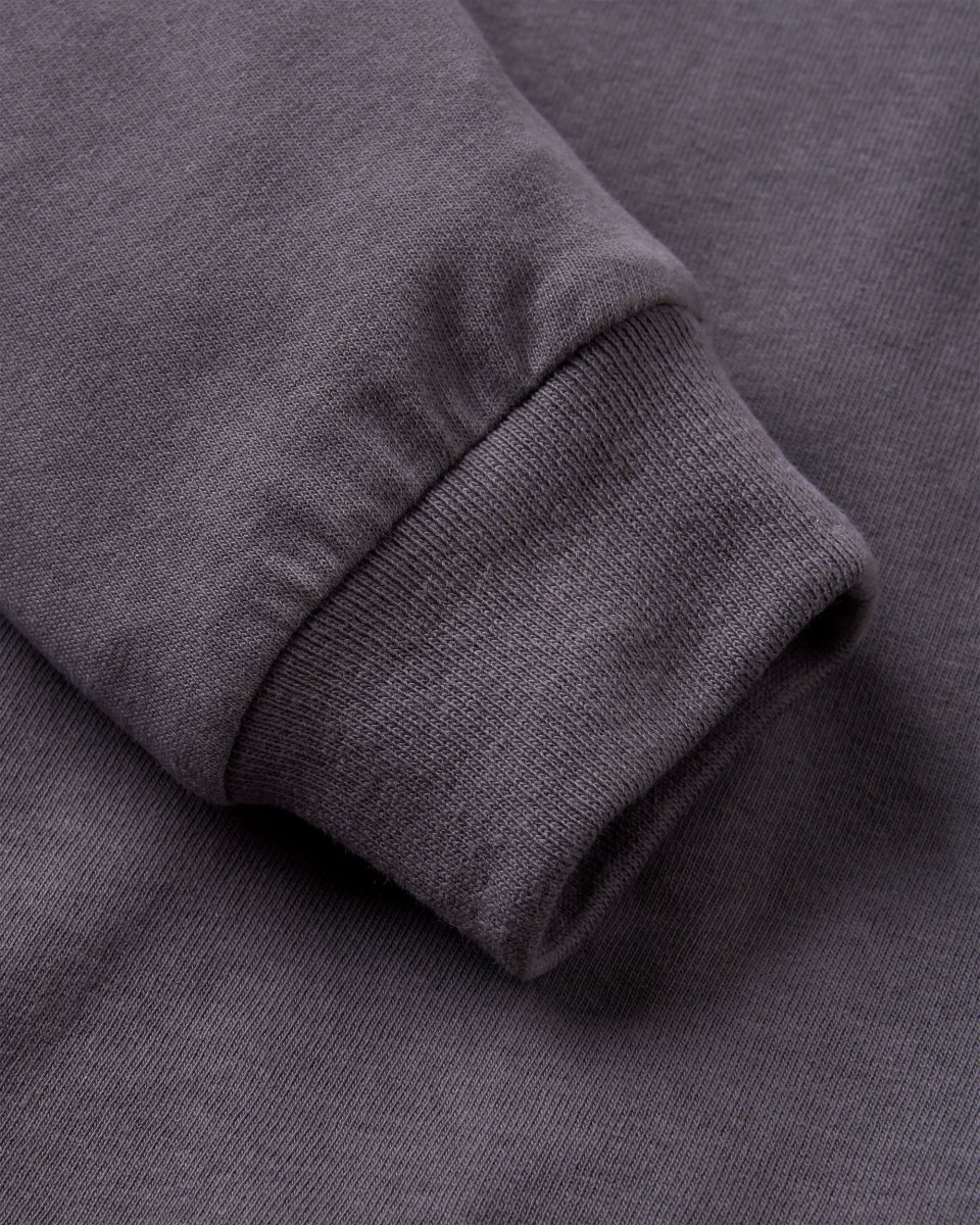 T-shirt manches longues recyclé Waves & Trees - Charcoal – Image 9