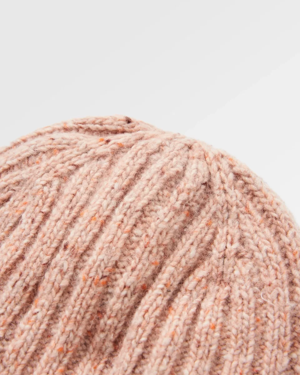 Bonnet pêcheur en laine mérinos - rose blush – Image 6