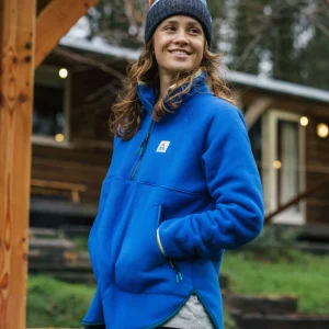 Sherpa en polaire recyclé - Bleu Azur