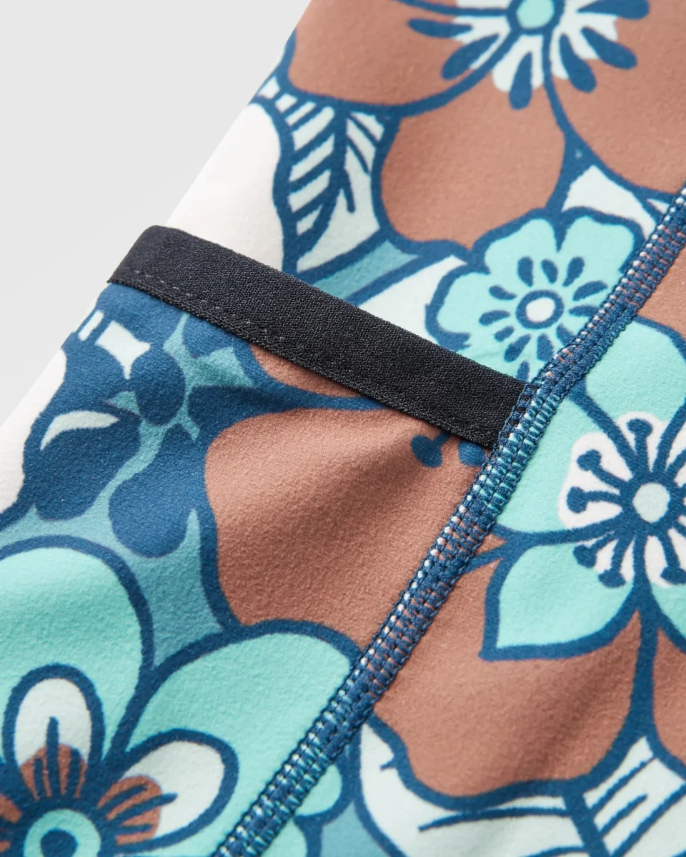 Short Actif Recyclé Mantra - Vintage Floral Aqua – Image 8