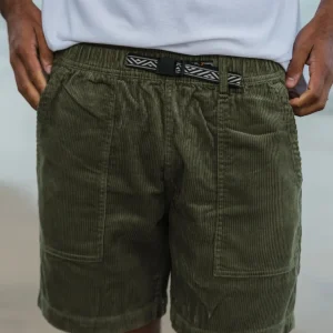 Short en Coton Côtelé Topanga - Kaki