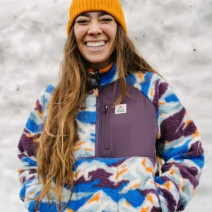 Polaire en Sherpa Recyclé Home - Mount Scenic Azure Blue