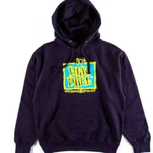 New Deal 30th Anniversary Napkin Logo Pullover Hoodie - Navy