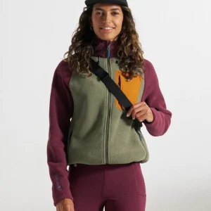 Hoodie en polaire recyclée Polartec® pour femmes Sierrascape - Figue/Olive Poussiéreuse