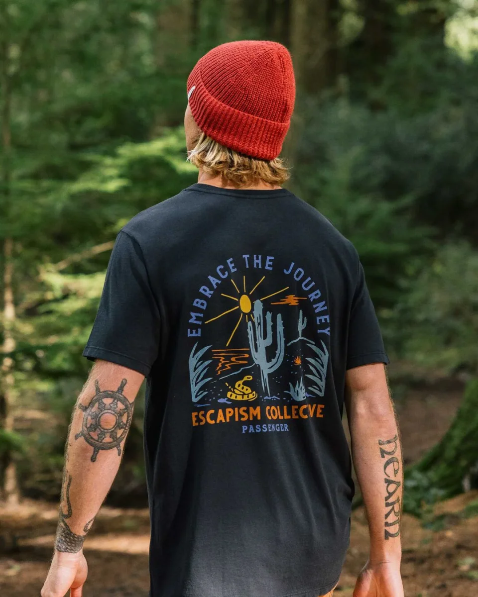 T-shirt en Coton Recyclé Tizana - Noir – Image 4