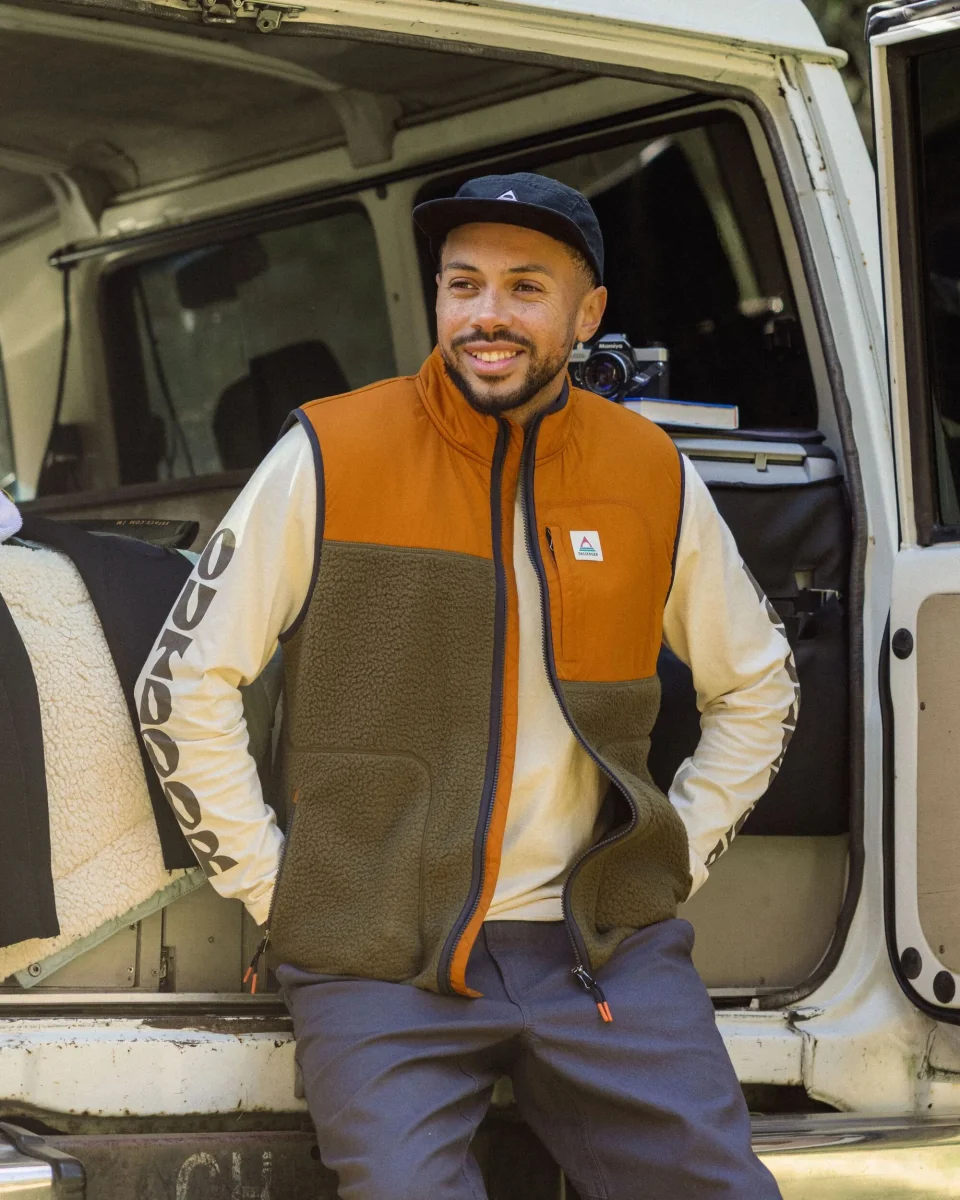 Veste en polaire sherpa recyclée Offgrid - Olive foncé – Image 3