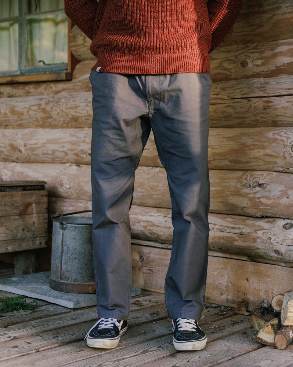 Pantalon en toile bio Aventurier - Charbon