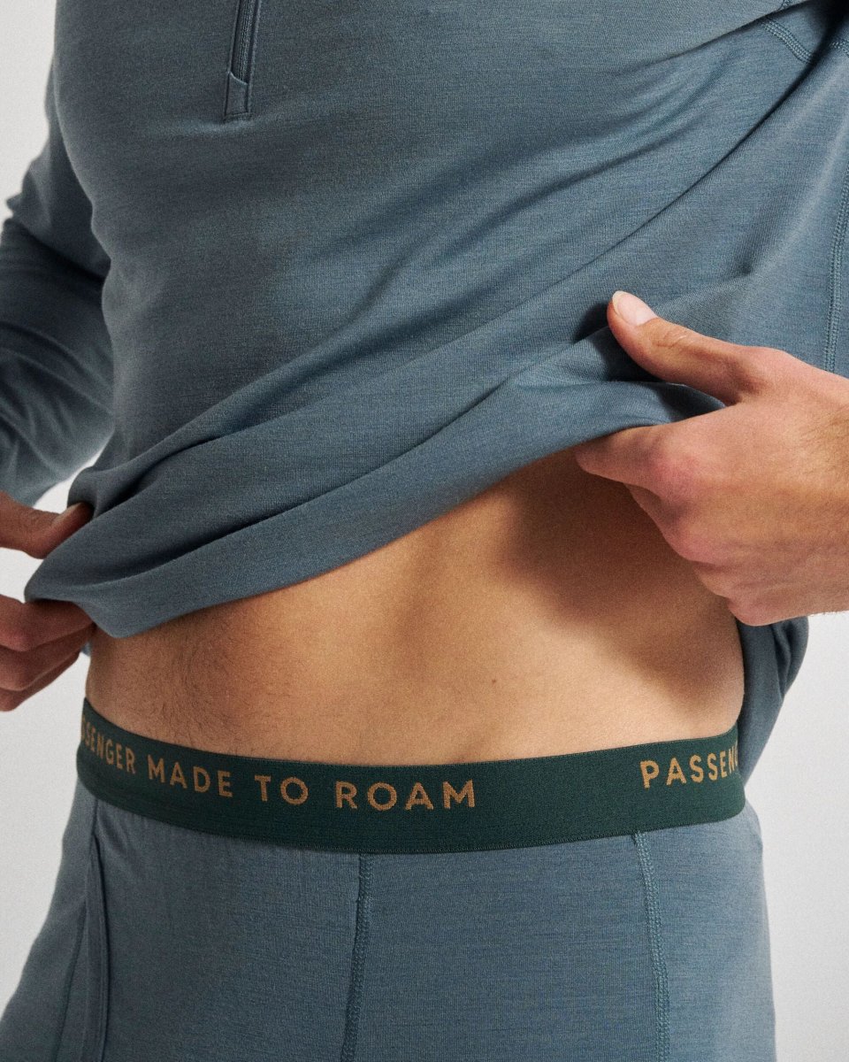 Bas de couche de base en mérinos pour homme Snowscape - Storm Grey – Image 4