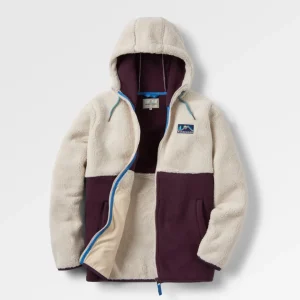 Polaire Recyclée Doublée en Sherpa Nestling - Prune Profonde