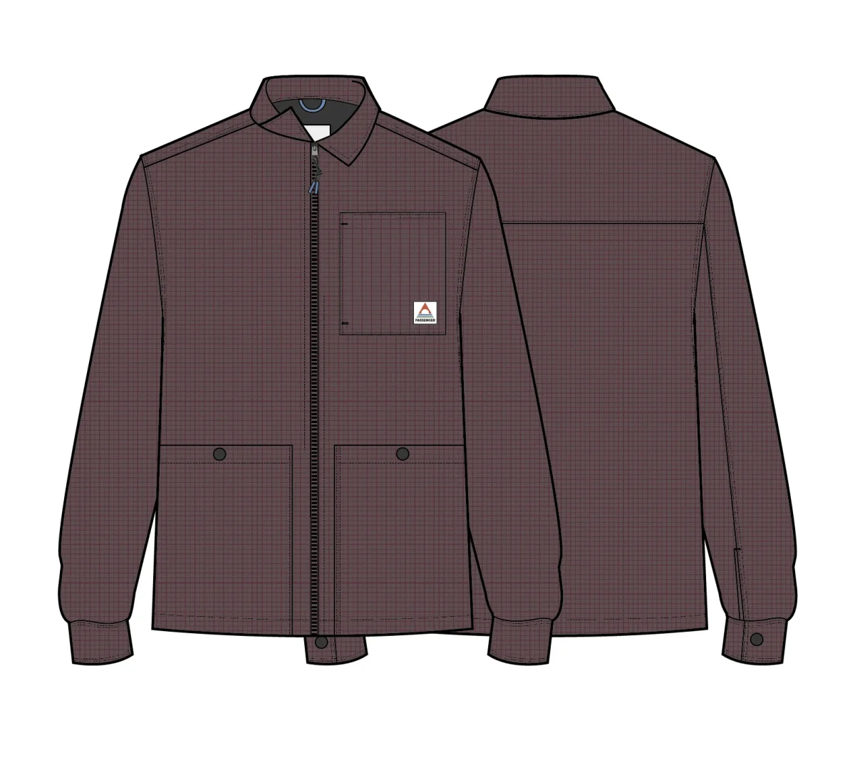 Surchemise en Corde de Coton Bio Harvest - Fig – Image 4