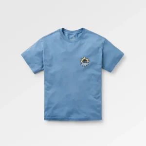 T-shirt homme en coton recyclé Dune - denim délavé