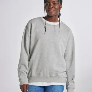 Sweat-shirt femme Heritage - gris chiné clair