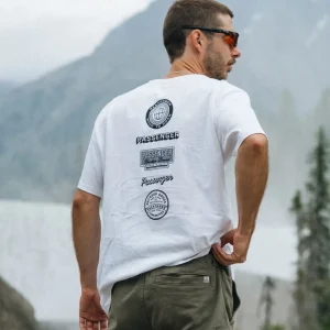 T-shirt en Coton Recyclé Guided - Blanc