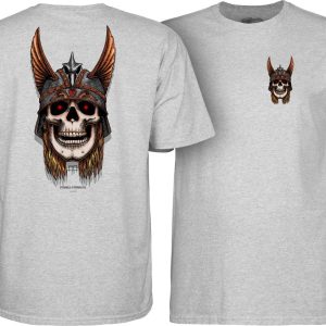 Powell Peralta Andy Anderson Skull T-Shirt - Athletic Heather