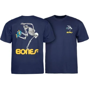 Powell Peralta Skateboarding Skeleton YOUTH T-shirt - Navy
