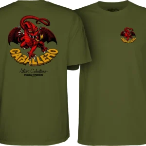 Powell Peralta Steve Caballero Dragon II T-shirt - Military Green