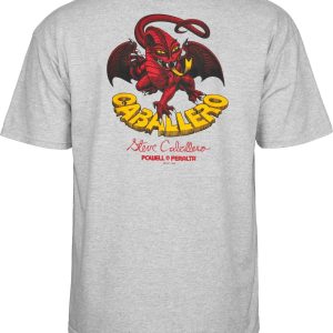 Powell Peralta Steve Caballero Dragon II T-shirt - Sport Grey