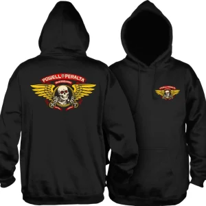 powell-peralta-winged-ripper-hooded-sweatshirt-black-443271.jpgv1695207359 Powell Peralta Winged Ripper Hooded Sweatshirt Mid-weight Black