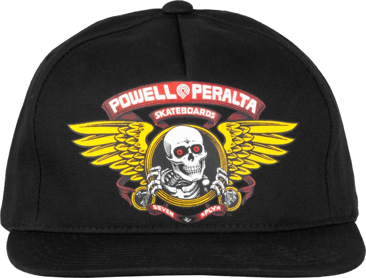 Powell Peralta Winged Ripper Snap Back Cap Black – Image 2