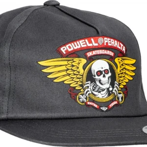 powell-peralta-winged-ripper-snap-back-cap-charcoal-432659.jpgv1695207367 Powell Peralta Winged Ripper Snap Back Cap - Charcoal