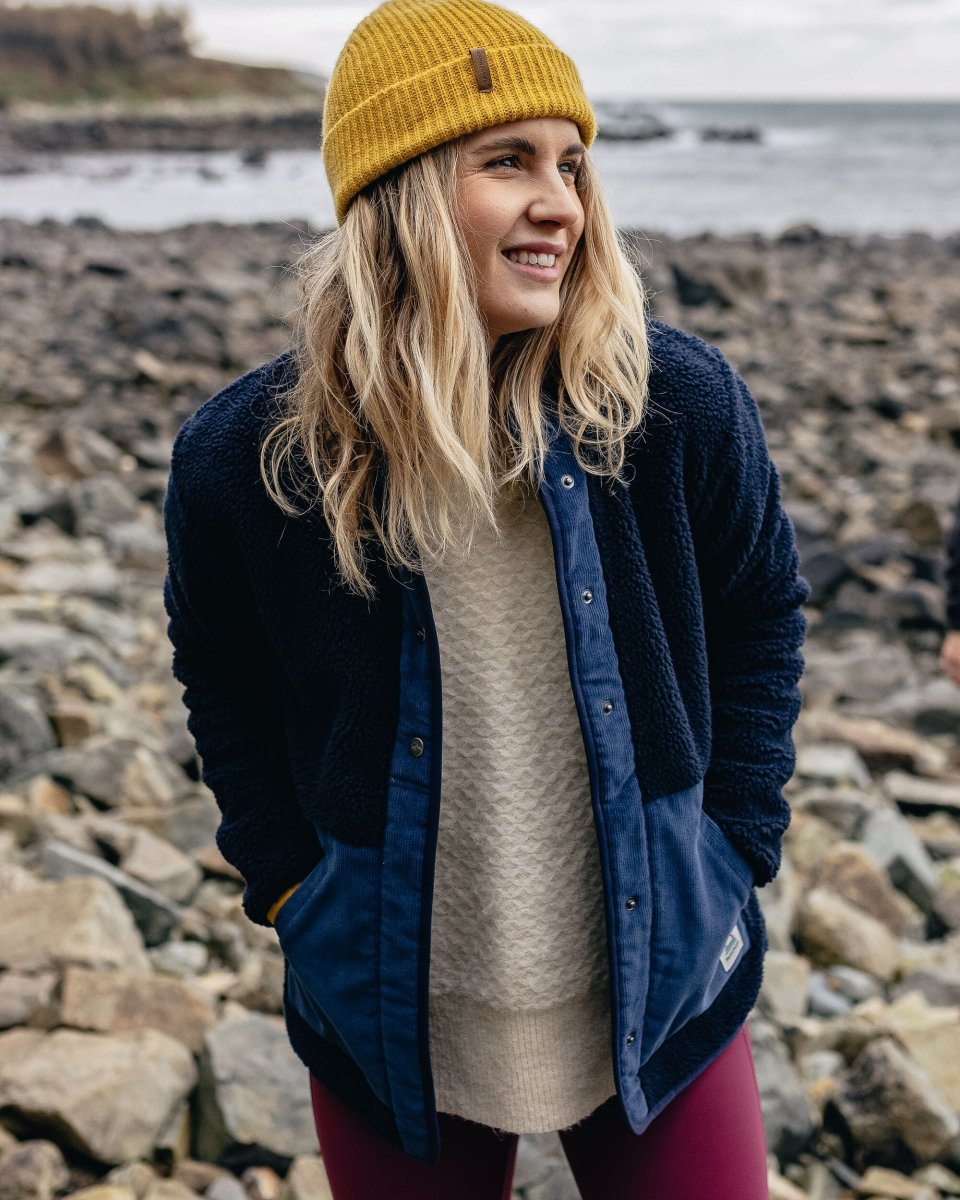 Polaire en Sherpa Doublée de Coton Recyclé Clover - Bleu Marine Foncé – Image 5