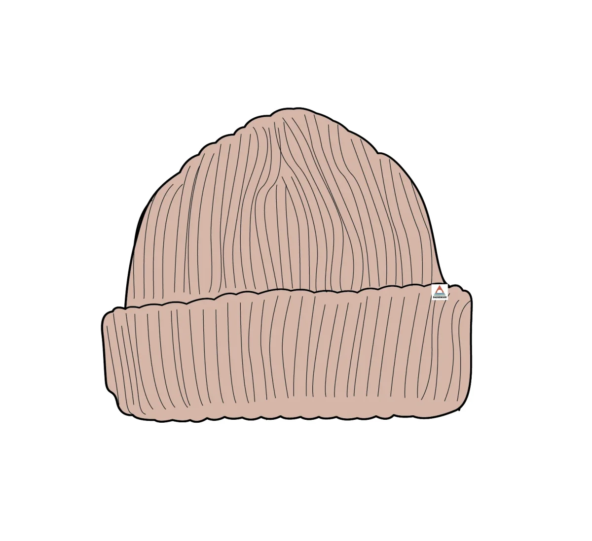 Bonnet pêcheur en laine mérinos - rose blush – Image 7