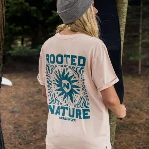 T-shirt en coton recyclé Rooted In Nature - Peach Whip