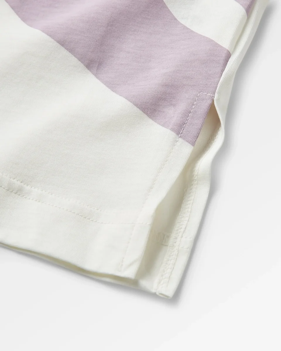 T-shirt manches longues en coton bio Sunsets - Marshmallow – Image 4