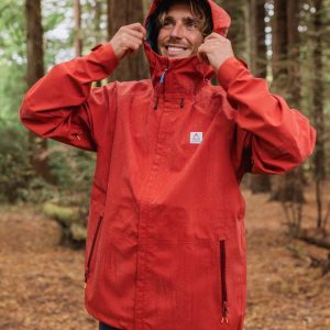 Veste Imperméable Recyclée Five Season - Ocre Rouge
