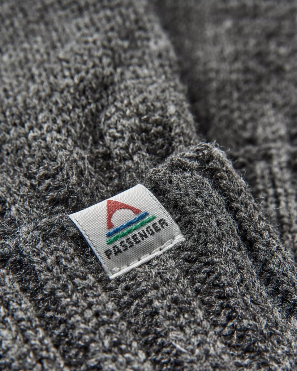 Gants Tricotés Recyclés Gale - Charcoal – Image 3