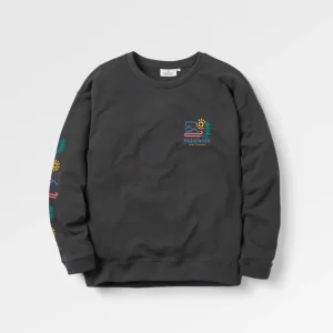 Sweatshirt Oversize en Coton Recyclé Phoenix - Noir