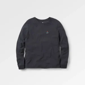 T-shirt à Manches Longues en Coton Recyclé Classic - Noir