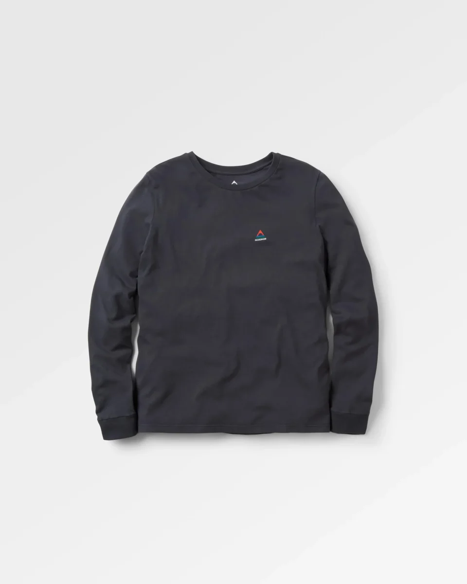 T-shirt à Manches Longues en Coton Recyclé Classic - Noir