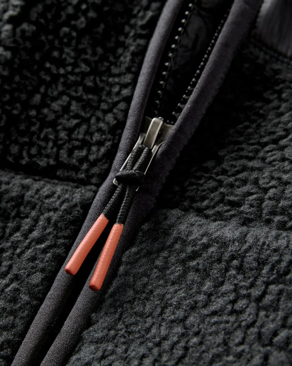 Reconnect Sherpa Polaire Recyclée - Noir – Image 5