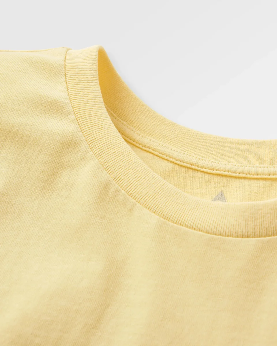 T-shirt en Coton Recyclé pour Femmes Dune - Jaune Soleil – Image 4