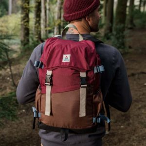 Sac à Dos Recyclé Boondocker 26L - Bourgogne/Marron Clair