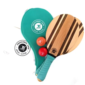Frescobol Set Raquettes de plage & housse - Tropical Green Edition
