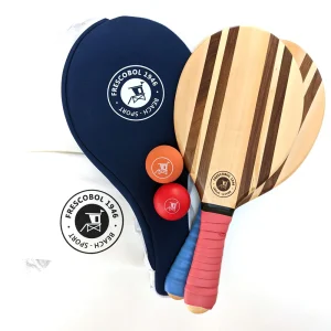 Frescobol Set de Raquettes de plage en bois - Frenchie Edition