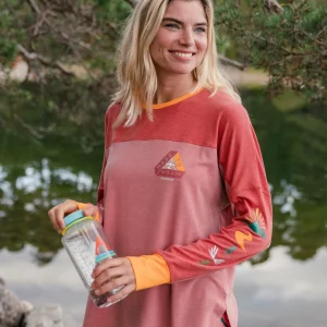 T-shirt à Manches Longues Recyclé Sorrento - Rose Poudré